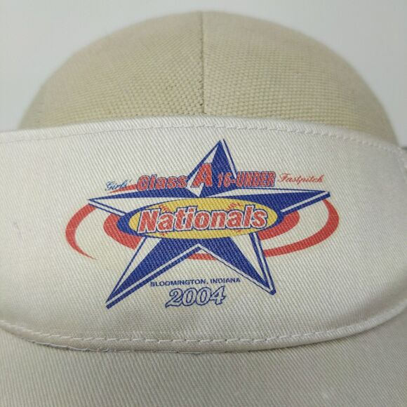 Head To Toe Mens Sun Visor Hat Vintage 2004 Girls Fastpitch Softball Nationals - Picture 4 of 10